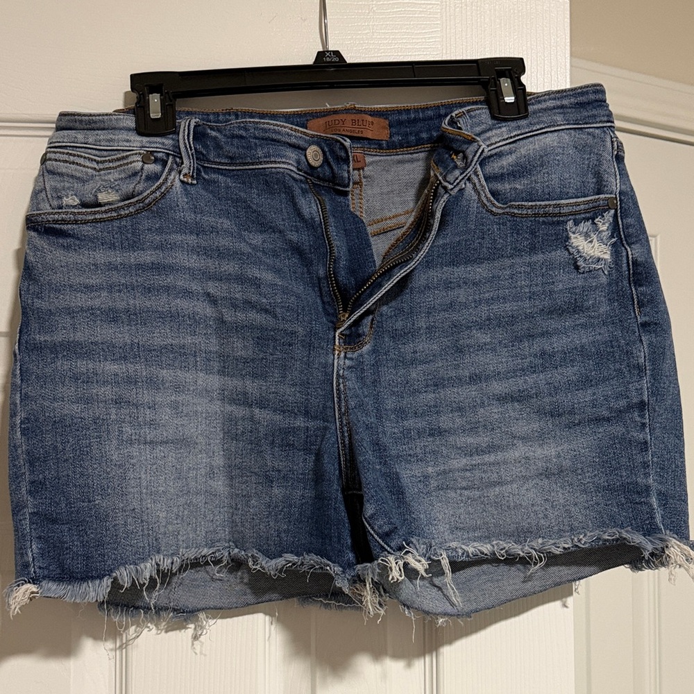 Judy Blue Distressed Denim Jean Shorts